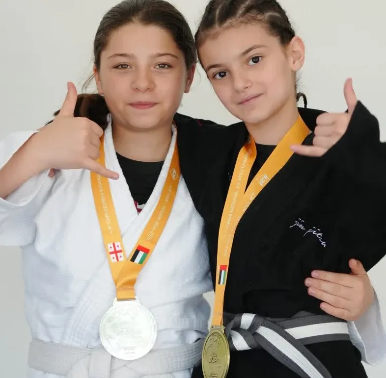 Children training Brazilian jiu-jitsu at Gymnasia, Tbilisi